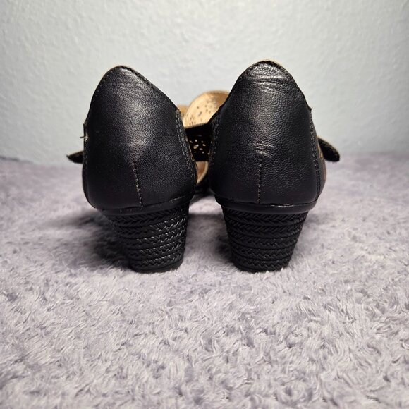 Spring Step Nougat Mary Jane Leather Cut-Out– Size: 7.5-8 (38 EU) Women’s - Picture 5 of 7